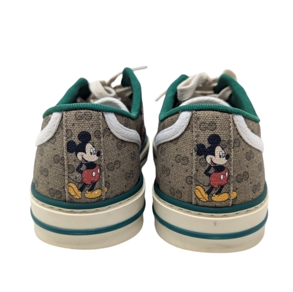 Gucci x Disney Mickey Mouse 1977 GG Sneakers Tennis Shoes Size EU 37.5 / 7.5 / 8 - Picture 6 of 16